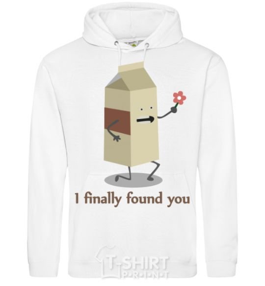 Men`s hoodie I finally found you White фото