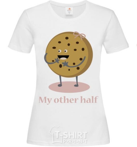 Women's T-shirt My other half White фото