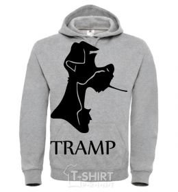 Мужская толстовка (худи) TRAMP Серый меланж фото