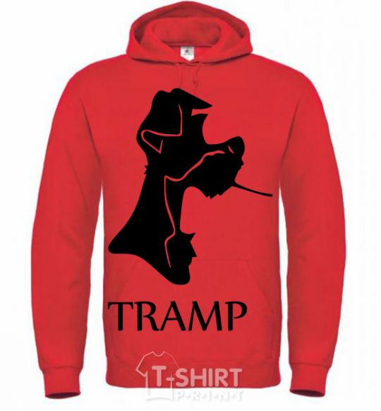 Men`s hoodie TRAMP bright-red фото