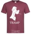 Men's T-Shirt TRAMP burgundy фото