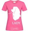 Женская футболка Lady dog Ярко-розовый фото