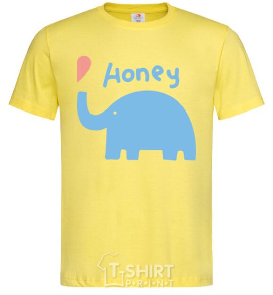 Мужская футболка My honey Лимонный фото