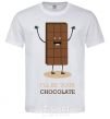 Men's T-Shirt i'll be your chocolate White фото