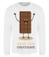 Sweatshirt i'll be your chocolate White фото
