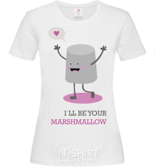 Женская футболка Marshmallow Белый фото