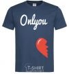 Men's T-Shirt BROKEN navy-blue фото