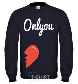 Sweatshirt HEART Only you black фото