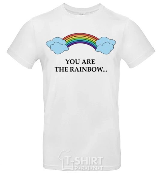 Мужская футболка You are the rainbow Белый фото
