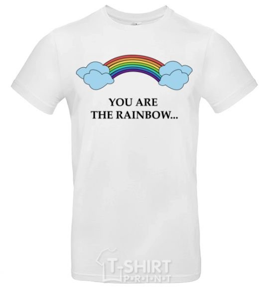 Men's T-Shirt You are the rainbow White фото