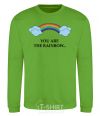 Sweatshirt You are the rainbow orchid-green фото