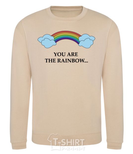 Sweatshirt You are the rainbow sand фото