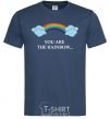 Men's T-Shirt You are the rainbow navy-blue фото