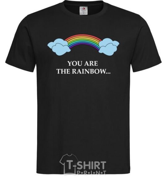 Мужская футболка You are the rainbow Черный фото