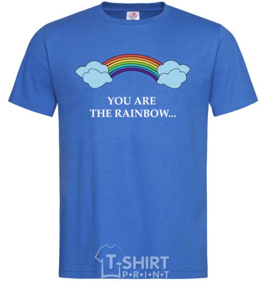 Men's T-Shirt You are the rainbow royal-blue фото
