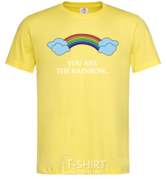 Men's T-Shirt You are the rainbow cornsilk фото