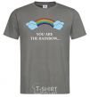 Men's T-Shirt You are the rainbow dark-grey фото