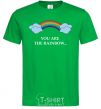 Men's T-Shirt You are the rainbow kelly-green фото
