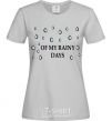 Women's T-shirt of my rainy days grey фото