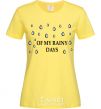 Women's T-shirt of my rainy days cornsilk фото
