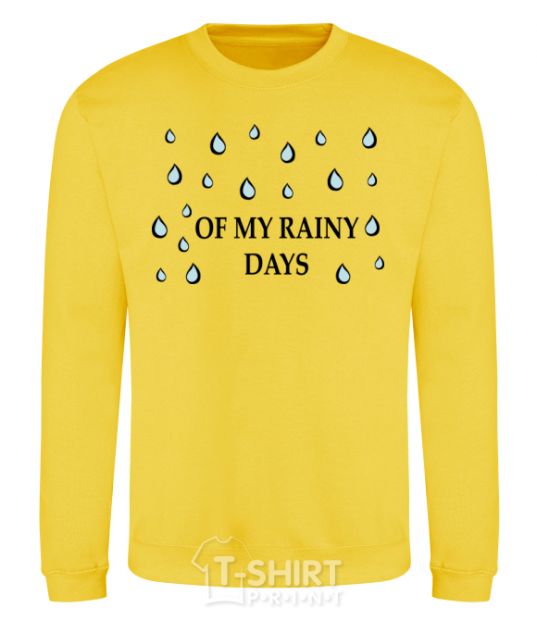 Sweatshirt of my rainy days yellow фото