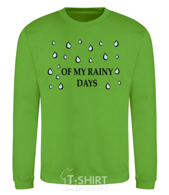 Sweatshirt of my rainy days orchid-green фото