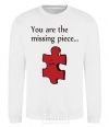 Sweatshirt You are the missing piece White фото