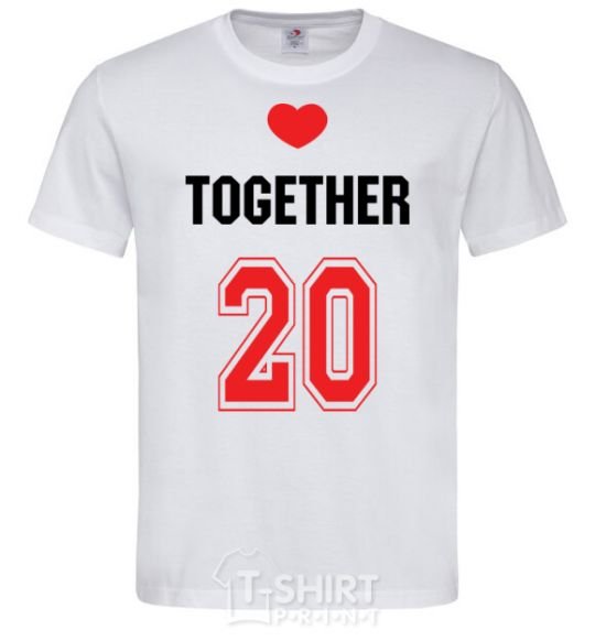 Men's T-Shirt Together 20 White фото