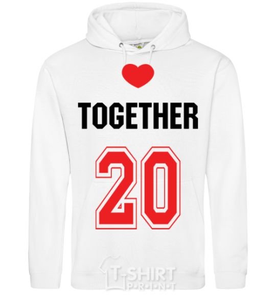 Men`s hoodie Together 20 White фото