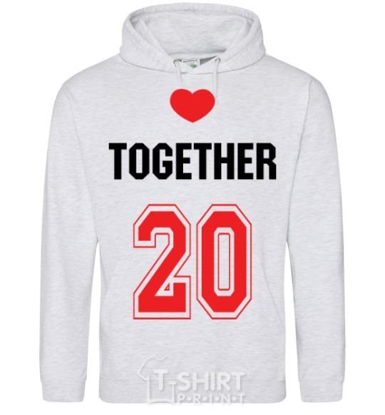 Men`s hoodie Together 20 sport-grey фото
