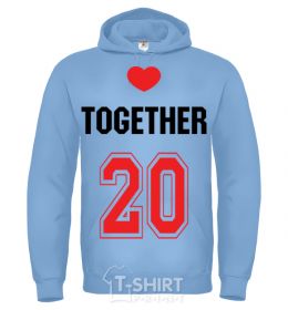 Мужская толстовка (худи) Together 20 Голубой фото