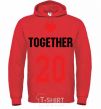 Men`s hoodie Together 20 bright-red фото
