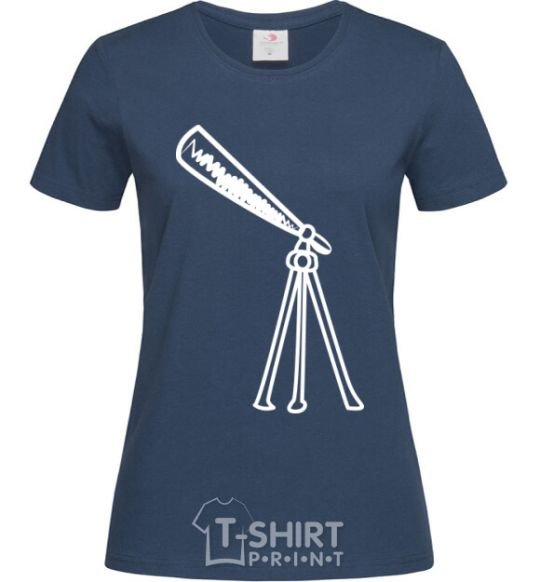 Women's T-shirt TELESCOPE navy-blue фото