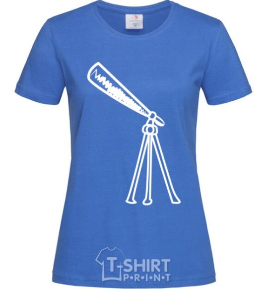 Women's T-shirt TELESCOPE royal-blue фото