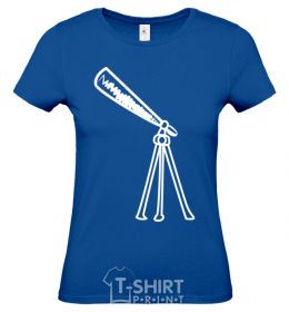 Women's T-shirt TELESCOPE royal-blue фото