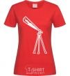 Women's T-shirt TELESCOPE red фото