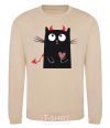 Sweatshirt DEVIL CAT sand фото