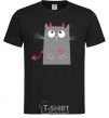 Men's T-Shirt DEVIL CAT black фото