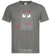 Men's T-Shirt DEVIL CAT dark-grey фото