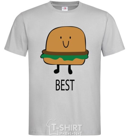 Men's T-Shirt BEST Burger grey фото