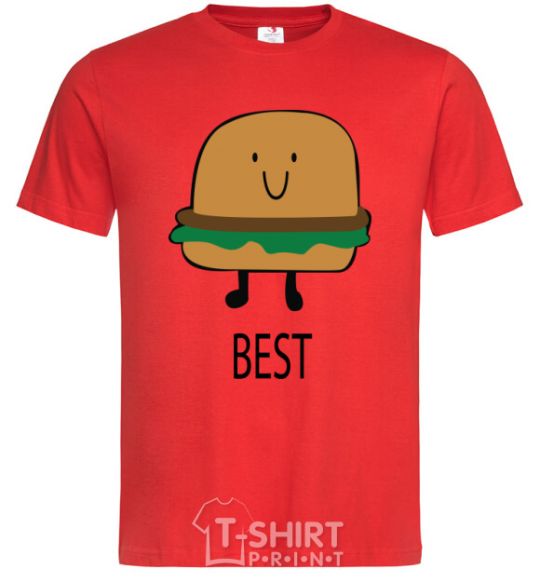 Men's T-Shirt BEST Burger red фото