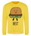 Sweatshirt BEST Burger yellow фото