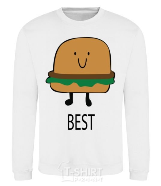 Свитшот BEST Burger Белый фото