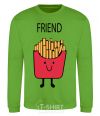 Sweatshirt FRIEND fries orchid-green фото