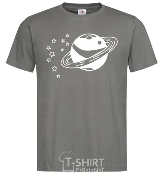 Men's T-Shirt STARRY PLANET dark-grey фото
