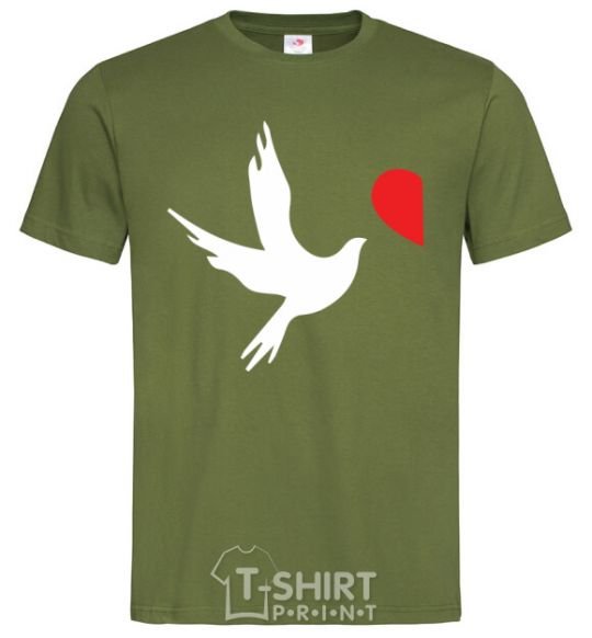 Men's T-Shirt AMORE millennial-khaki фото