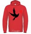 Men`s hoodie AMORE bright-red фото