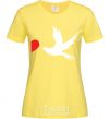 Women's T-shirt BIRDS cornsilk фото
