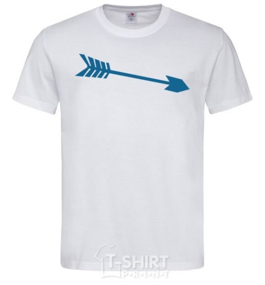 Men's T-Shirt BLUE ARROW White фото