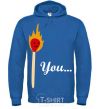 Men`s hoodie Matches royal фото